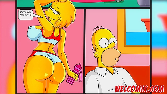 The Best Butt Scenes From Simpson’s World Uncut! Mom Hentai Gets Animated