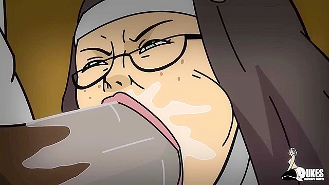 Hentai Mom Nun Gets Her Virgin Ass Stretched by BBC in Every Hole