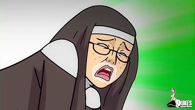Hentai Mom Nun Gets Her Virgin Ass Stretched by BBC in Every Hole