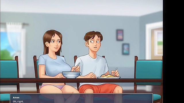 Huge-Titted Landlady Gets Nailed by Her hentai mom Neighbor After Lunchtime Showers