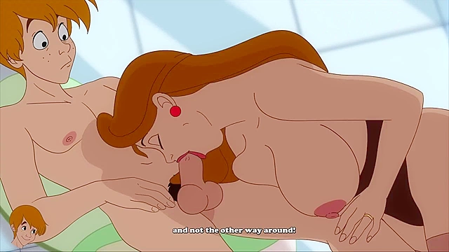 Bathroom Secrets Revealed - Hentai Mom Catches Mother-In-Law Sucking Cock