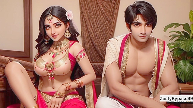 Forbidden Threesome Playtime - Hentai Mom Teaches Desi Sex Secrets To Her Step Kids