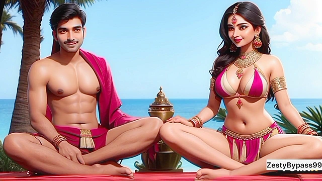 Forbidden Threesome Playtime - Hentai Mom Teaches Desi Sex Secrets To Her Step Kids