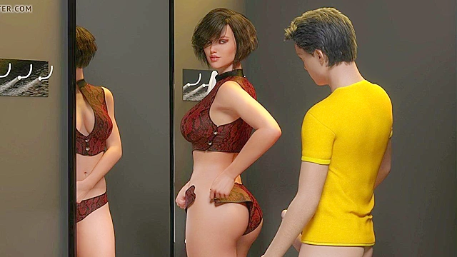 Huge Tits Spill Out As hentai mom Shops And Sucks Her MILF Buddy's Dick