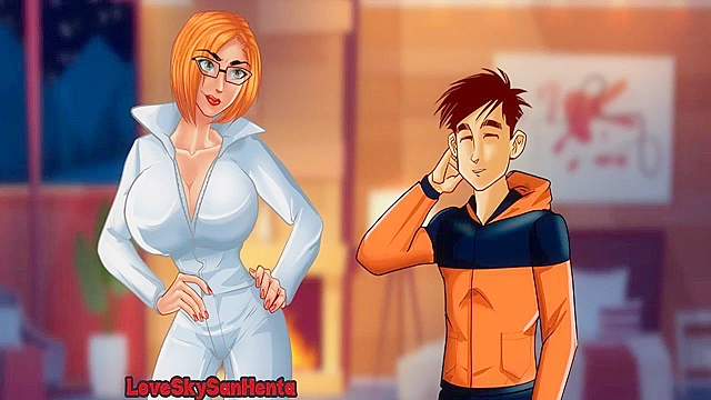 Threesome Party Starts When The Hentai Mom And Her Friend Join In On Campus Fun