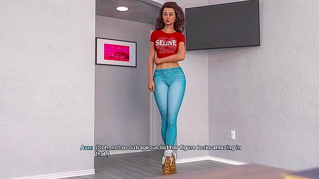 Stepmom seduces with her big bootie and fake tits by flaunting them in a new swimsuit