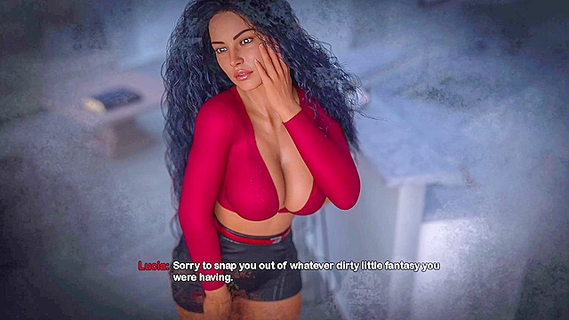 Stepmom seduces with her big bootie and fake tits by flaunting them in a new swimsuit