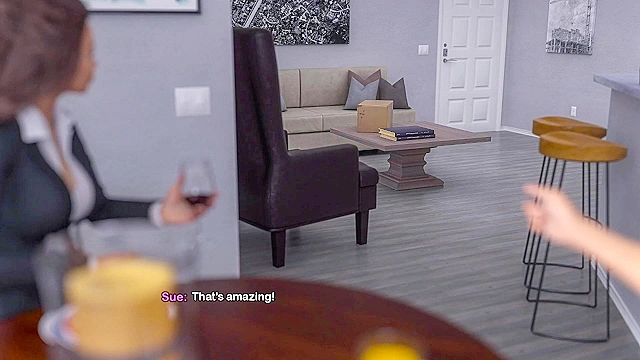 Stepmom seduces with her big bootie and fake tits by flaunting them in a new swimsuit