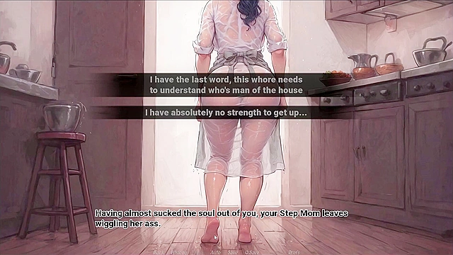 StepMom takes control with a deepthroat session while roommate watches intensely