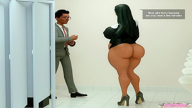 Nun Finds Forbidden Passion With A Stranger In The Hidden Church Restroom