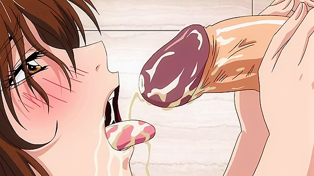 Teen Step-sister ecstasy - cumming inside her during steamy anime fucking bath scene