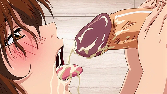 Teen Step-sister ecstasy - cumming inside her during steamy anime fucking bath scene