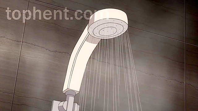 Teen Step-sister ecstasy - cumming inside her during steamy anime fucking bath scene