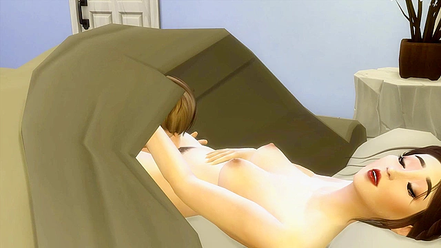 Stepmom seduces her stepson while they're alone together on a hotel getaway night