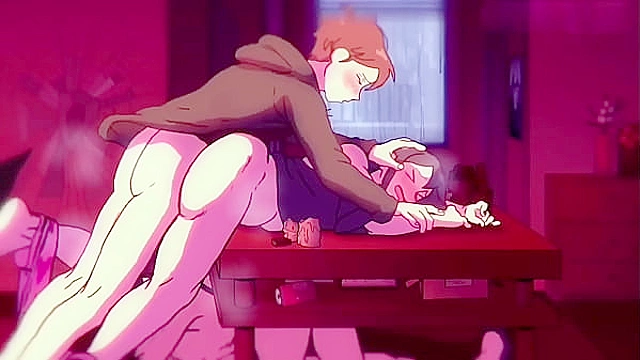 Anime threesome featuring three hot hentai teens getting naughty together