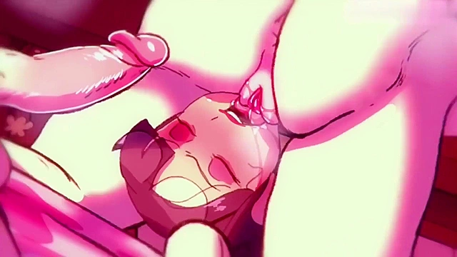 Anime threesome featuring three hot hentai teens getting naughty together