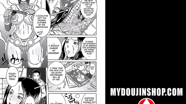 My Doujin Shop - Sexy Alien Girl Is a Dirty Slutty Nympho Who Gets a Nasty Creampie