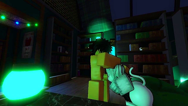 Fucked The Cute Femboy Librarian In The Library