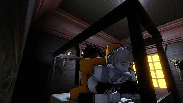 I fucked my femboy with his favorite maien outfit