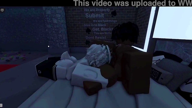 White femboy thakes BBC like a good boy