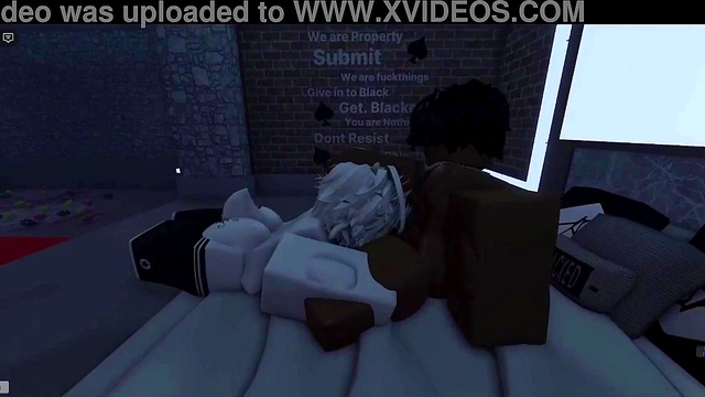 White femboy thakes BBC like a good boy