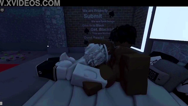 White femboy thakes BBC like a good boy