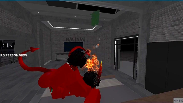 Demon fucks his hot rich femboy and gets creampied