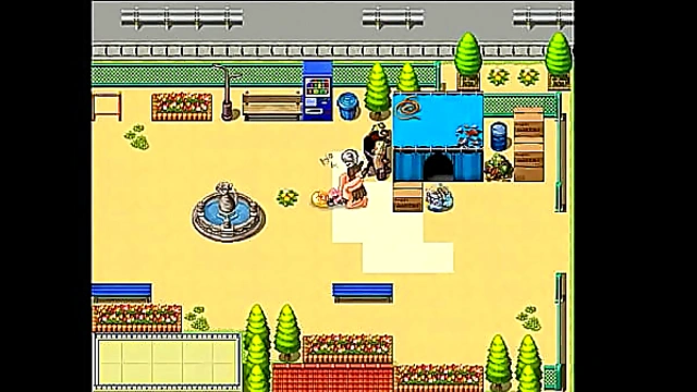 Cute blonde has sex with men in new porn hentai game