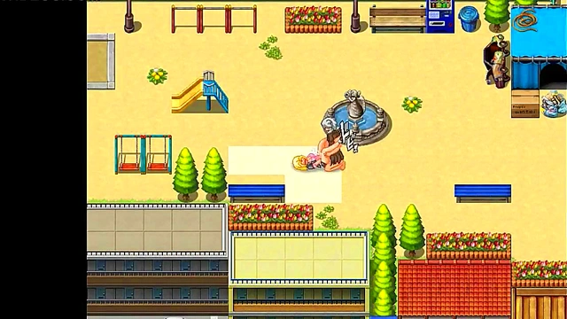 Cute blonde has sex with men in new porn hentai game