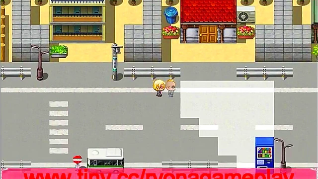 Cute blonde has sex with men in new porn hentai game