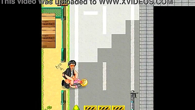 Cute blonde has sex with men in new porn hentai game