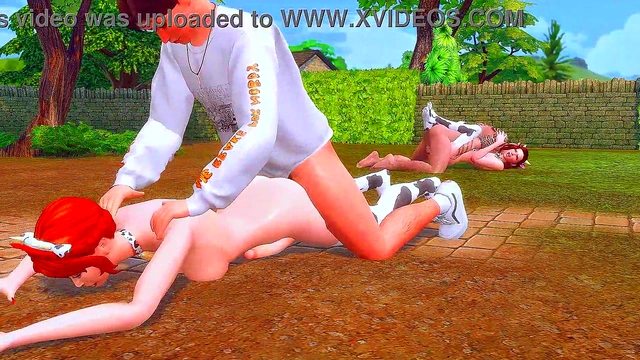 stepfamily stepmother and stepdaughter became of cowgirl a perverted futanari mistress while the stepbrother checked the deep throat of the stepsister sims me hentai sfm