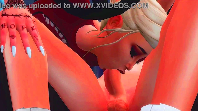 perverted futanari mistress seduced her school friend on facefuck and anal sex sims me hentai sfm