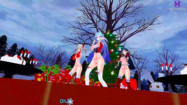 Pussyverse: MMD All I Want for Christmas Is You (Robin, Astra Yao, Barbara)