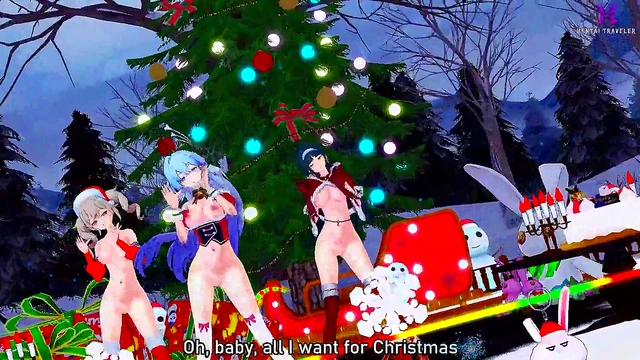 Pussyverse: MMD All I Want for Christmas Is You (Robin, Astra Yao, Barbara)