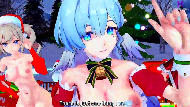 Pussyverse: MMD All I Want for Christmas Is You (Robin, Astra Yao, Barbara)