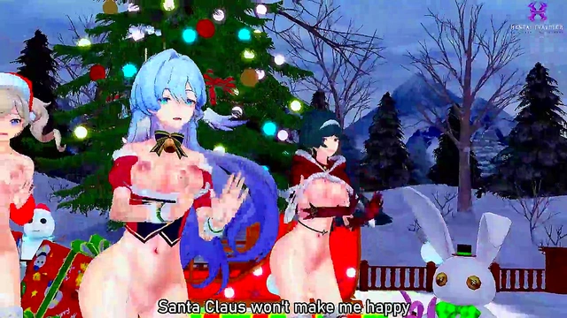 Pussyverse: MMD All I Want for Christmas Is You (Robin, Astra Yao, Barbara)