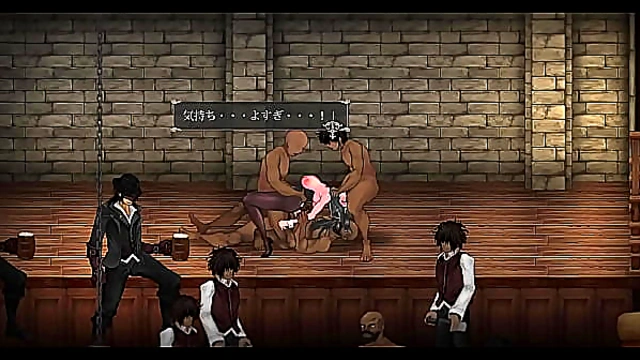 [Gallery] Bunny girl suit gangbang on stage Hentai Game