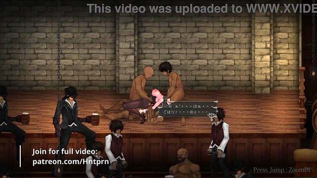 [Gallery] Bunny girl suit gangbang on stage Hentai Game