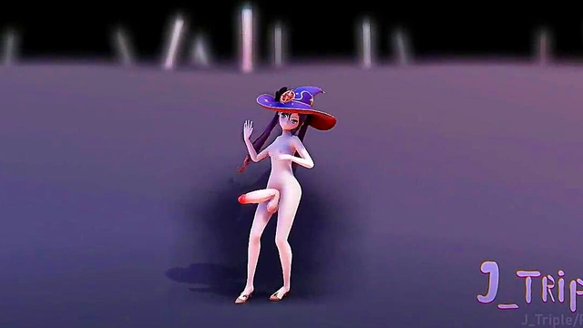 [FUTA] MMD r18 - WiggleWiggle - Mona ( Genshin Impact ) hentai 3D - J Triple