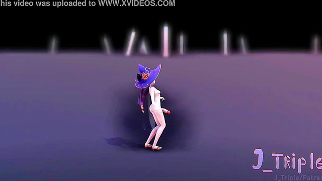 [FUTA] MMD r18 - WiggleWiggle - Mona ( Genshin Impact ) hentai 3D - J Triple