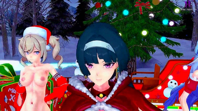 Pussyverse: MMD Last Christmas (Astra Yao, Robin, Barbara)