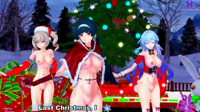 Pussyverse: MMD Last Christmas (Astra Yao, Robin, Barbara)