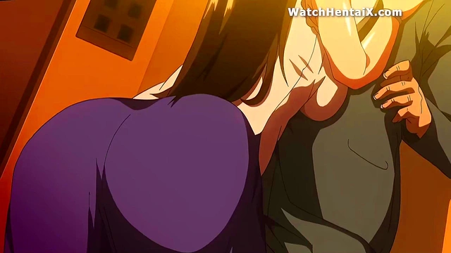 animated hentai, cheating wif with her boss porn