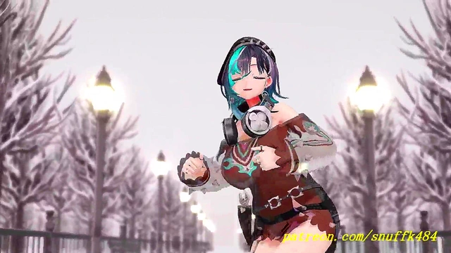 noVR mmd Chihaya Dance 3d hololive Hentai