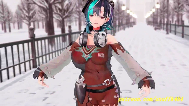 noVR mmd Chihaya Dance 3d hololive Hentai