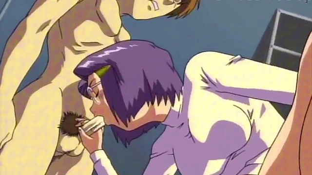 Hentai nerd gets pounded by student