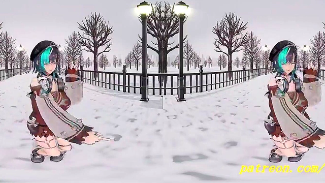 VR180 mmd Chihaya Dance 3d hololive Hentai