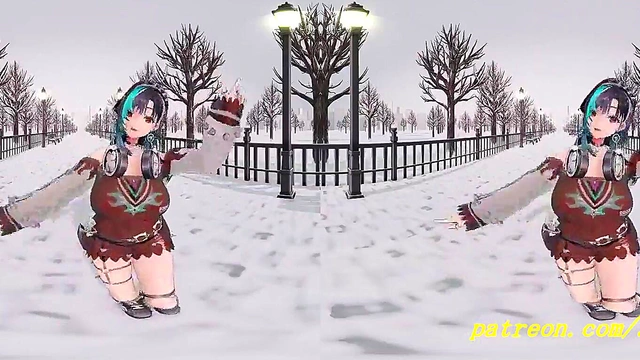 VR180 mmd Chihaya Dance 3d hololive Hentai