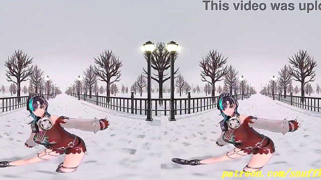 VR180 mmd Chihaya Dance 3d hololive Hentai